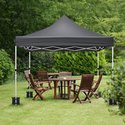3x3M Pop Up Gazebo with Wheeled Bag Heavy Duty Waterproof Garden Party Tent