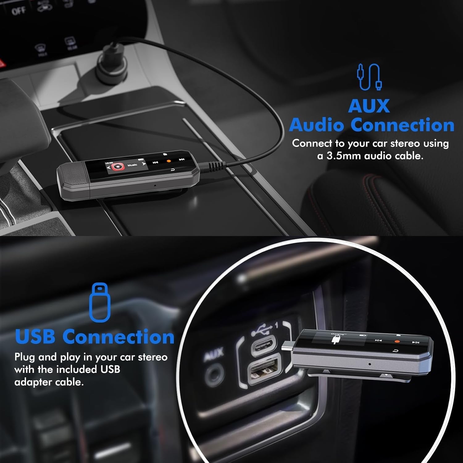 64GB Bluetooth 5.3 MP3 Player FM Radio USB-C Clip Portable Music