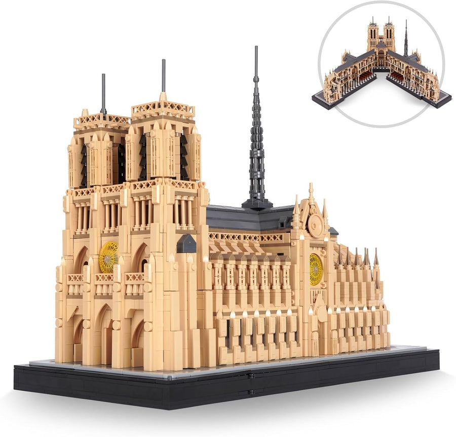 3D Notre Dame Puzzle Kit 5210pcs Moveable Model Church Set Adults Gift