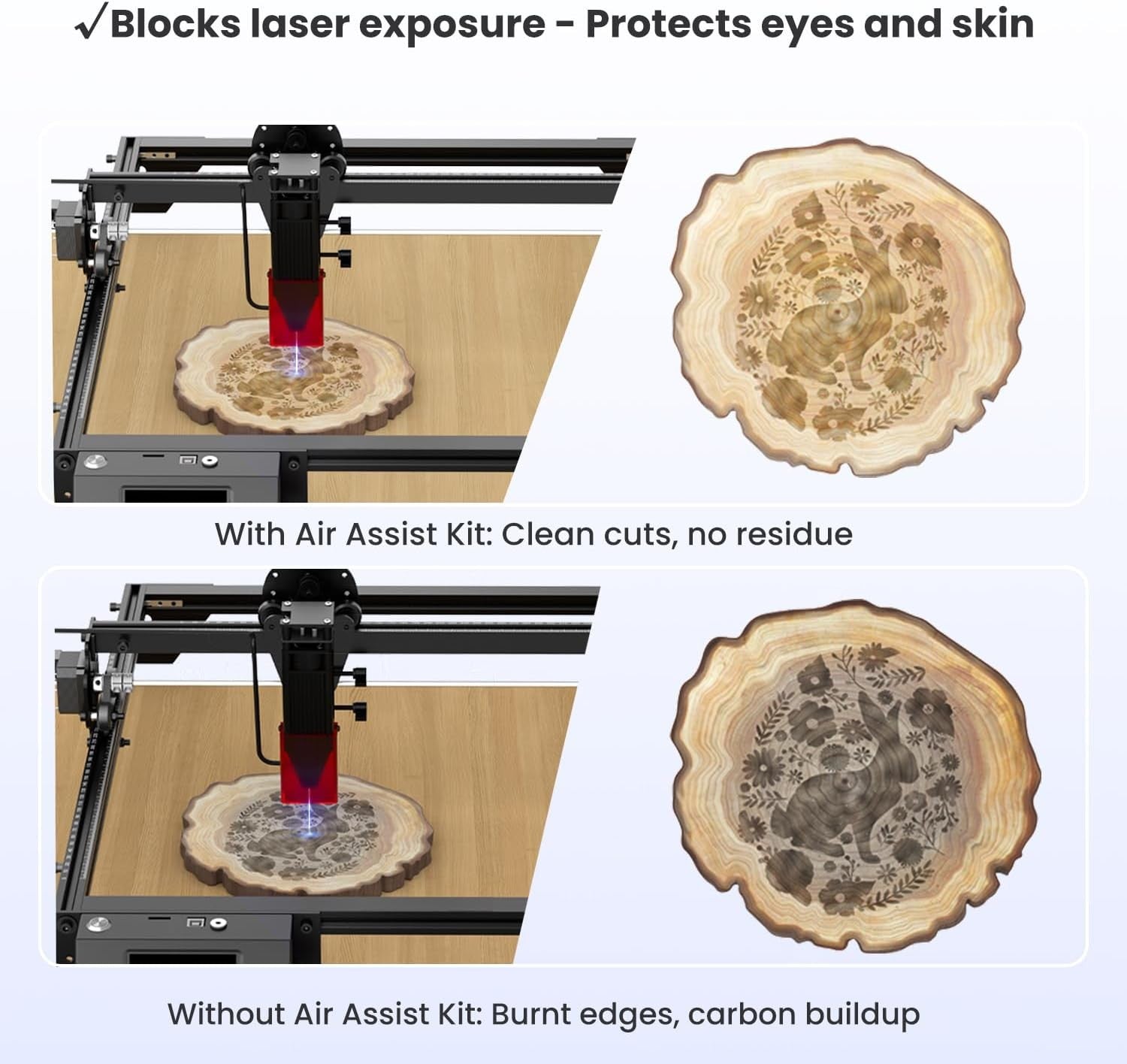 Laser Engraver Air Assist Kit Pump Upgrade for 10W 20W CNC Cutting Machines