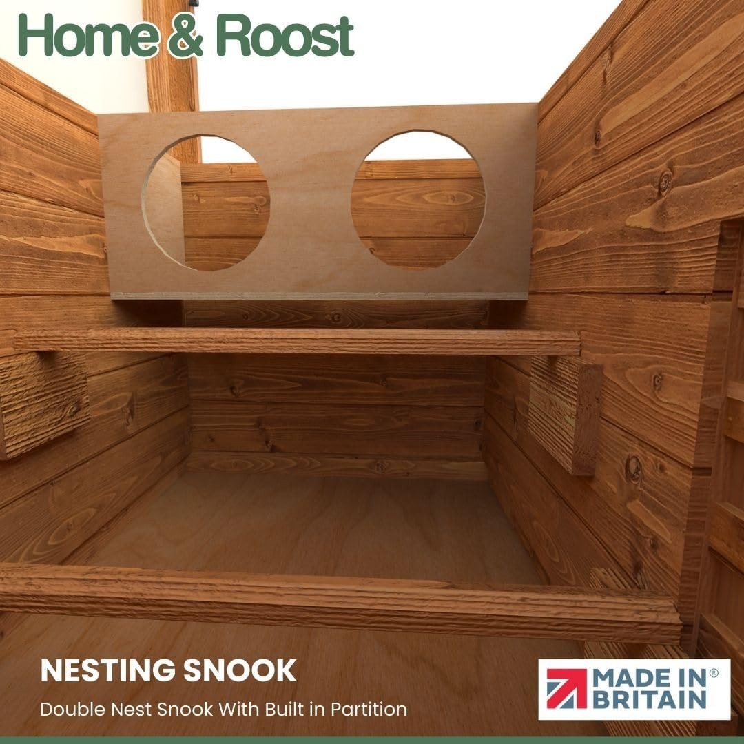 4ft Wooden Chicken Coop Outdoor Hen House Raised Secure 3–4 Birds