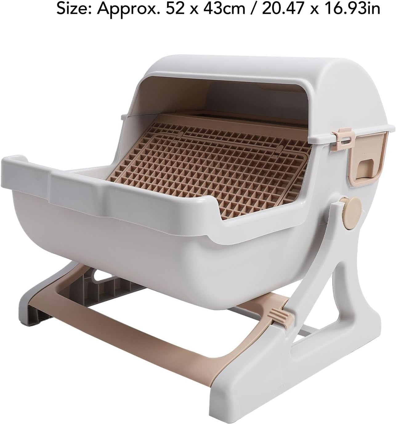 Semi Automatic Cat Litter Box Large Splash Proof Odor Control Tray