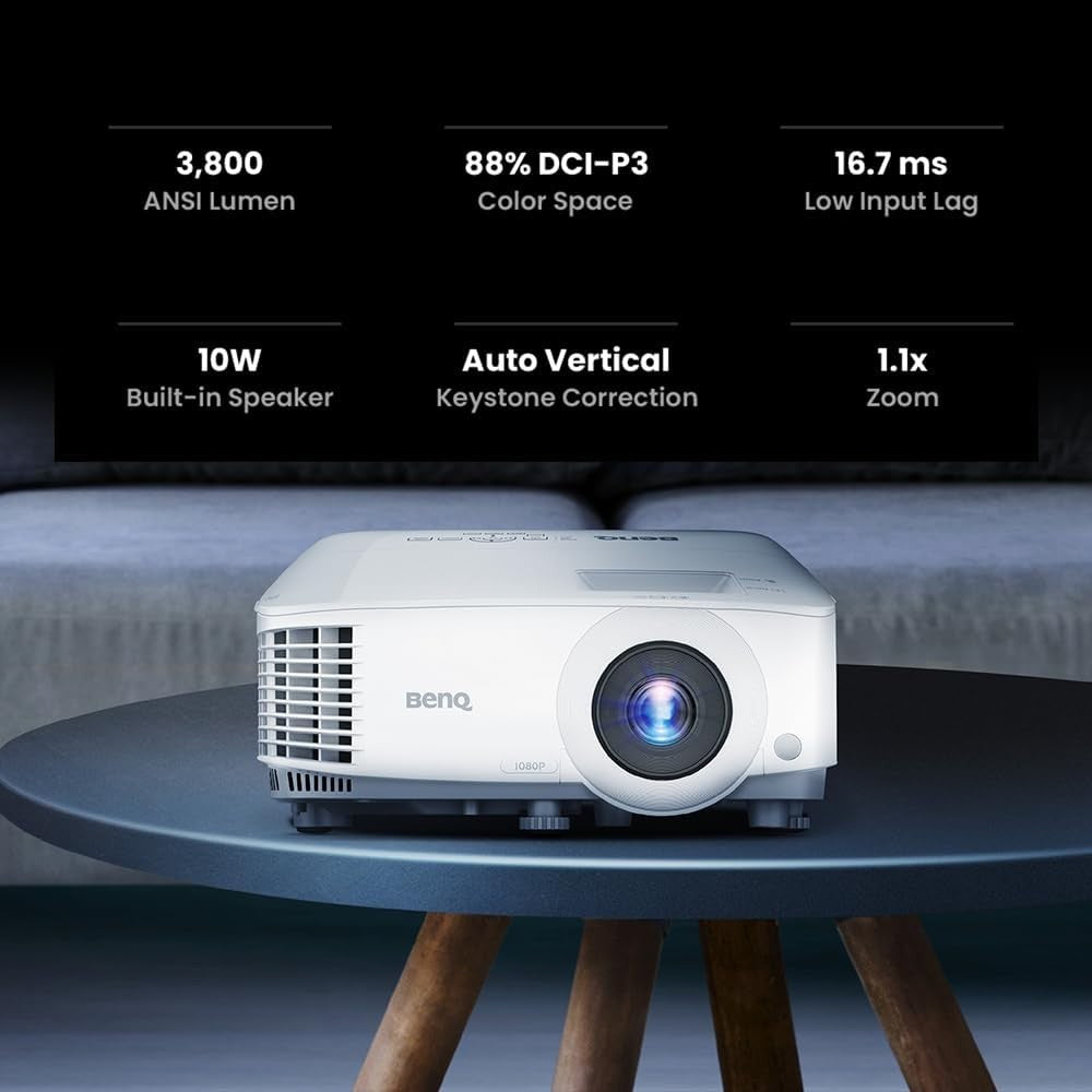 1080P Gaming Projector 3800 Lumens Low Latency DLP 100” Big Screen