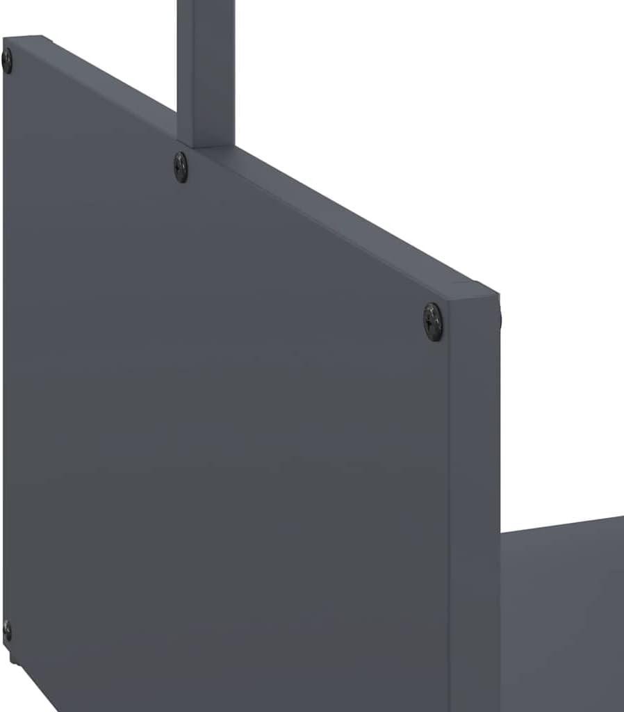 Sturdy Metal Firewood Log Rack 40x40x40 cm Outdoor Indoor Storage Shelf