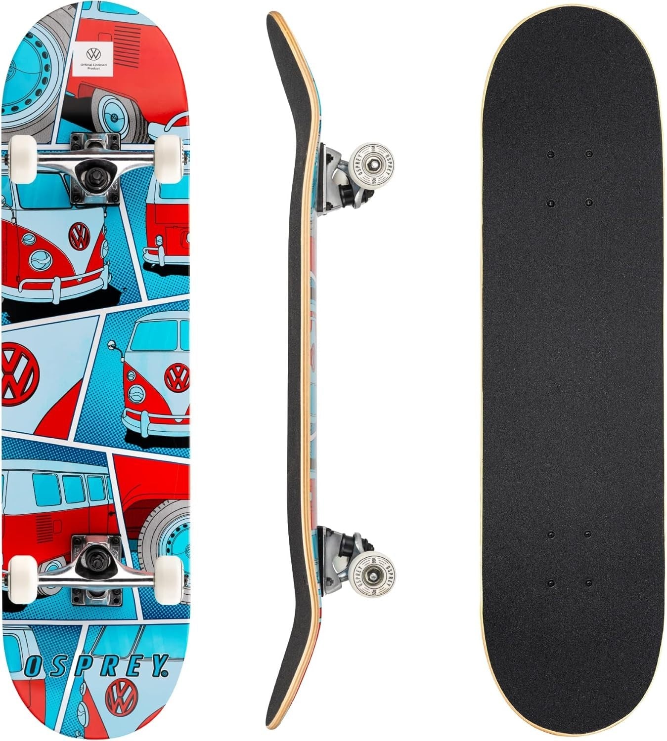 31" Double Kick Skateboard Youth Adult Beginner PU Wheels ABEC 7 Maple