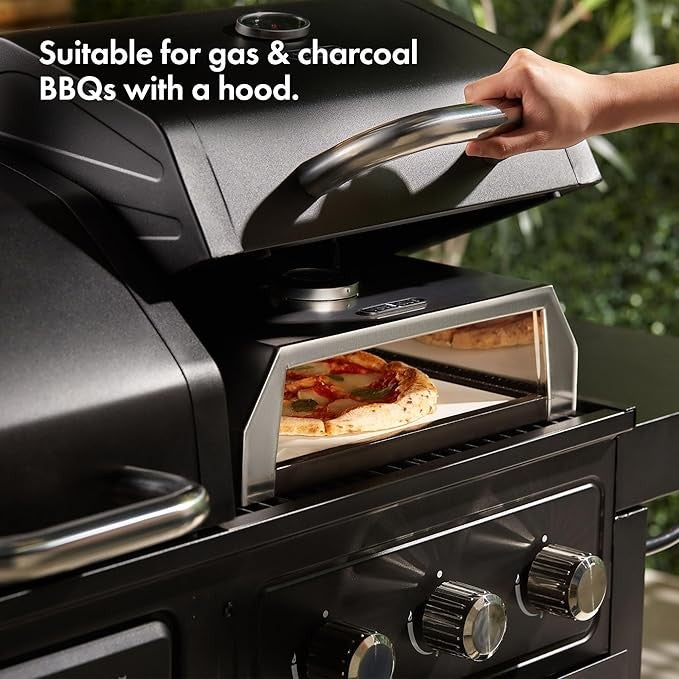 Stainless Steel BBQ Pizza Oven 12" Outdoor Grill Stone Gauge Portable