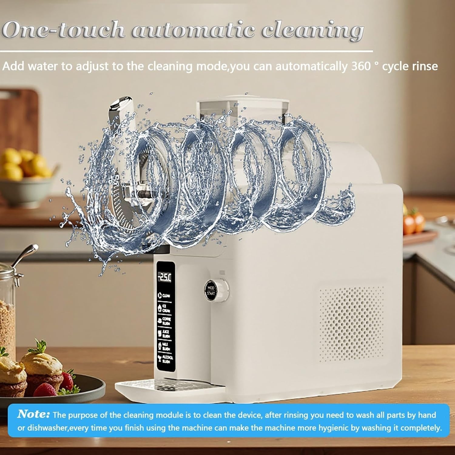 Slush Machine 1.8L Frozen Drink Maker Auto Clean Touch Control Rapid Cooling