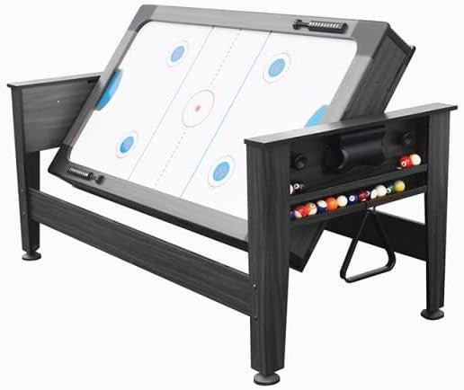 6FT 2 in 1 Pool Table Air Hockey Flip Top Indoor Arcade Game