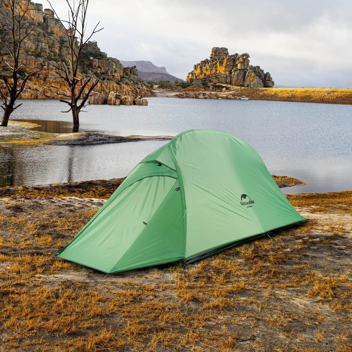Ultralight 1 Person Backpacking Tent Waterproof Hiking Dome