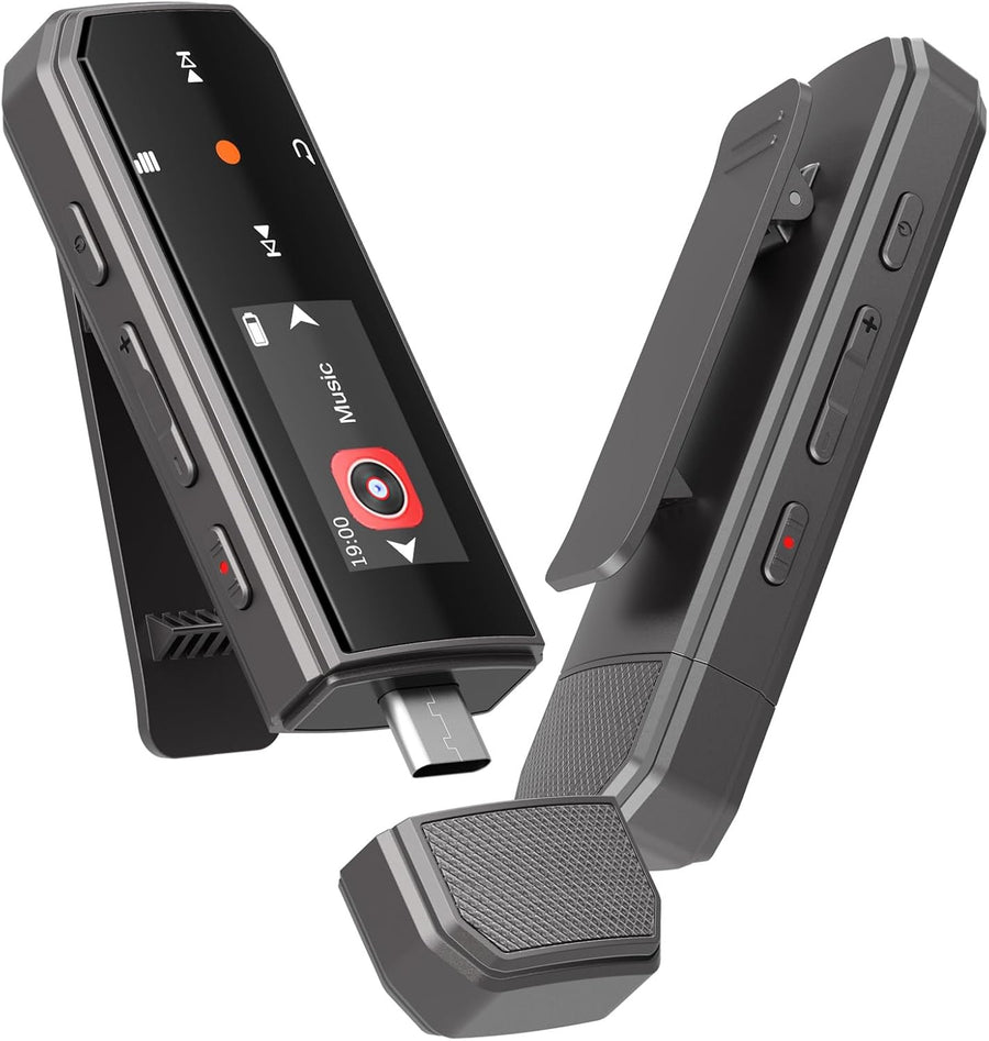 64GB Bluetooth 5.3 MP3 Player FM Radio USB-C Clip Portable Music