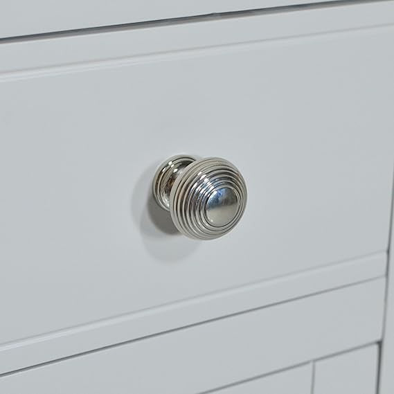 Cashmere Grey Bedside Cabinet with Drawer & Cupboard | Fully Assembled Unit
