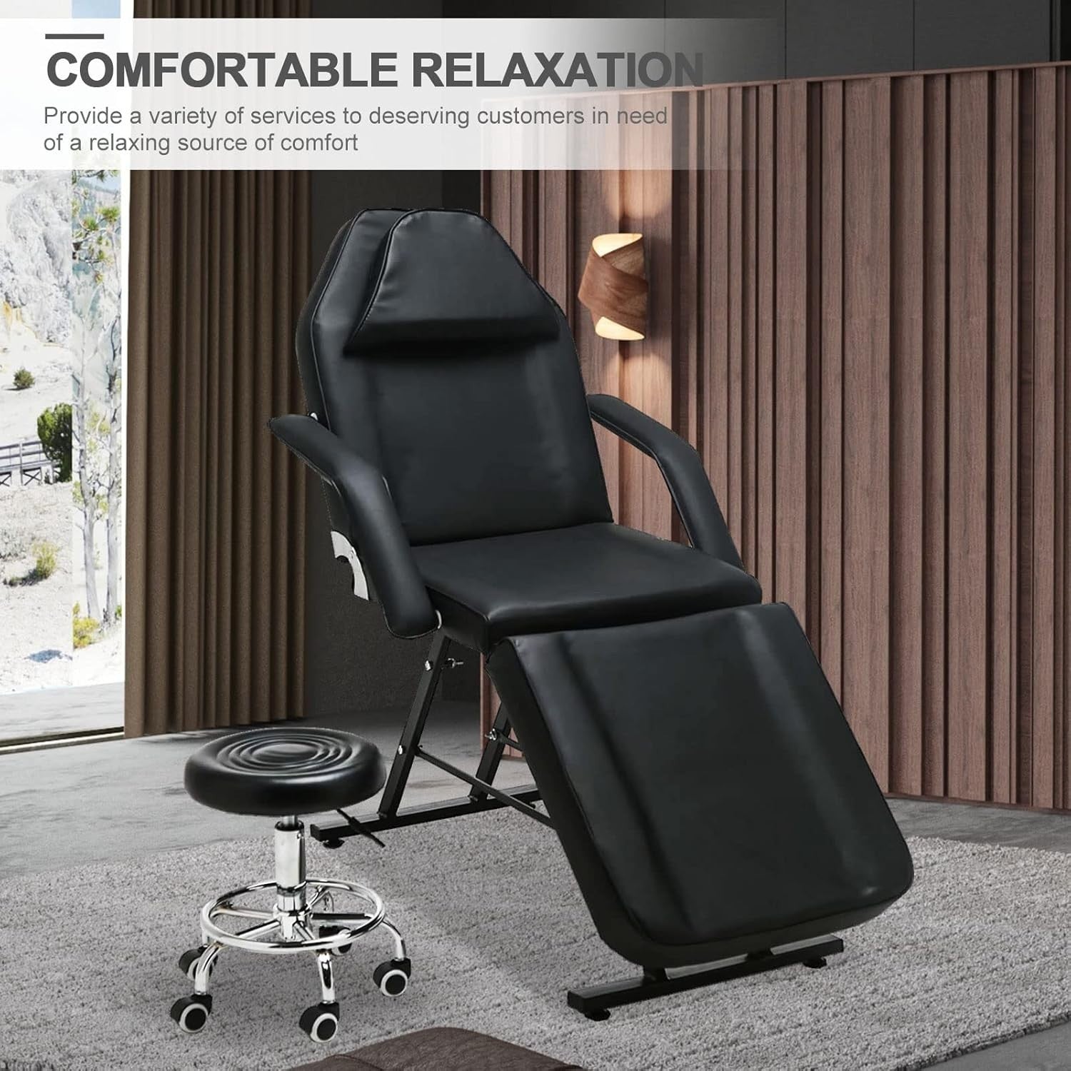 Adjustable Massage Chair Portable Folding Therapy Chair With Headrest
