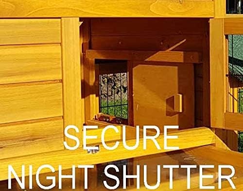 Large XL Rabbit Hutch with Run 2 Tier Outdoor Guinea Pig Cage Night Shutter