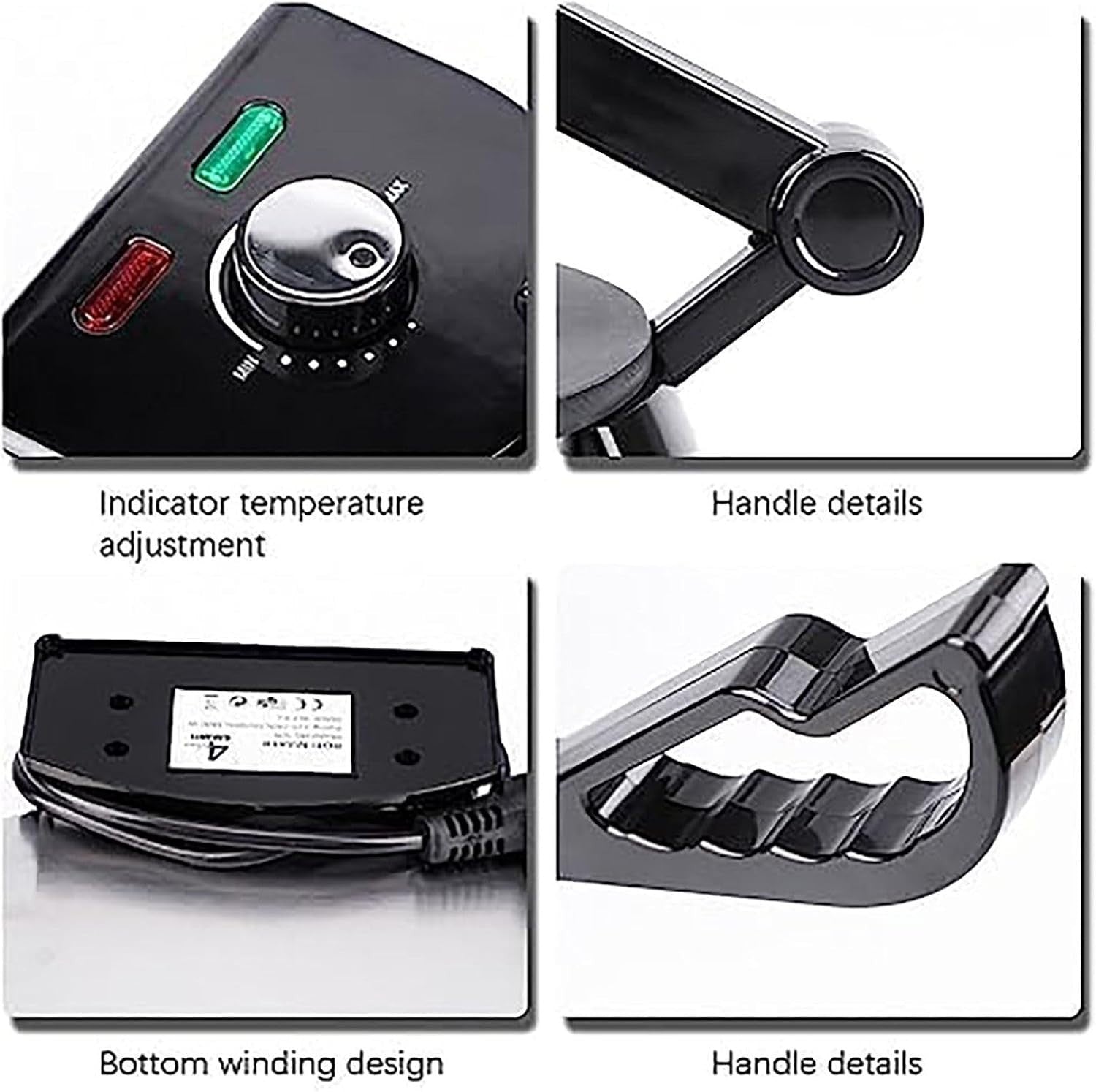 Electric Crepe & Pancake Maker 1400W Non-Stick Double-Sided Roti Chapati Machine