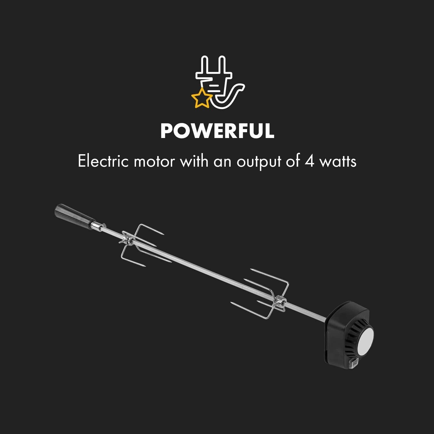 2-in-1 Electric Rotisserie & BBQ Grill Portable Spit Roast Outdoor