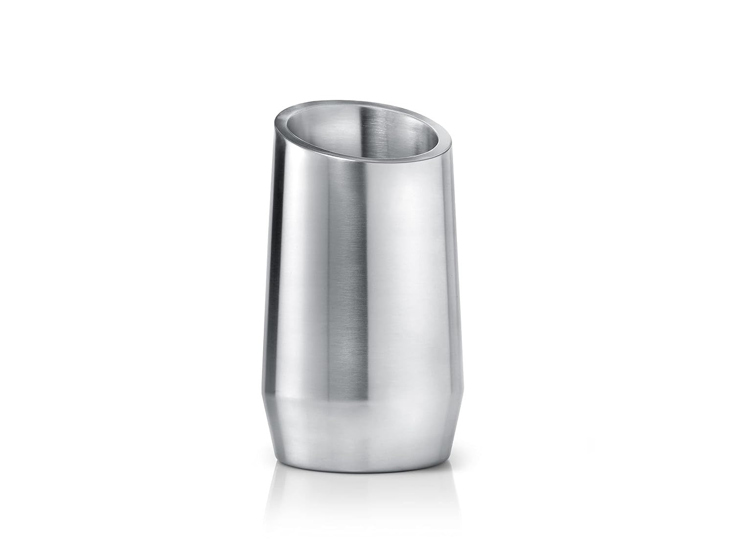 Double Walled Wine Cooler Stainless Steel Bottle Chiller Tabletop Silver