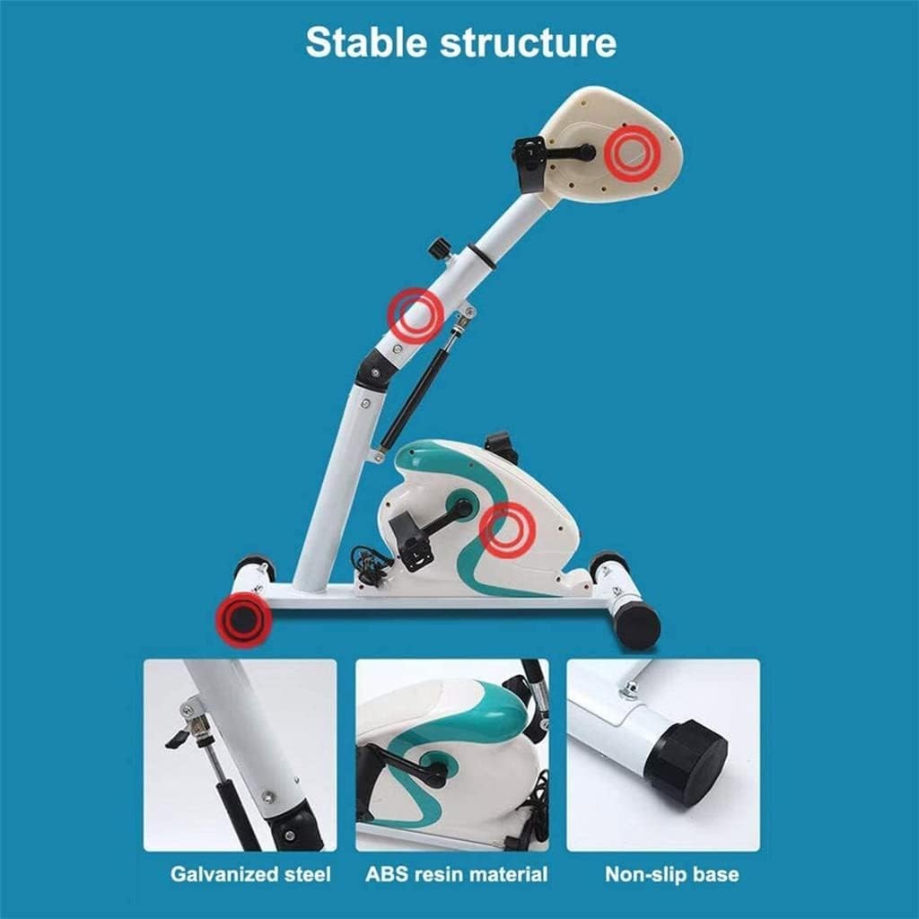 Pedal Exerciser for Arms & Legs w/ LCD Display, Rehab Trainer & Non-Slip Base