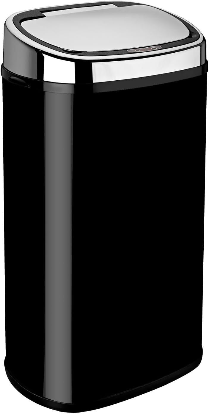 58L Black Motion Sensor Kitchen Bin – Automatic Touchless Trash Can