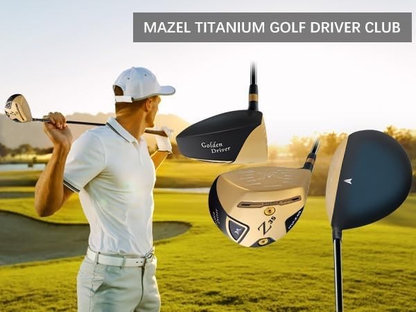 460cc Titanium Golf Driver 10.5° Right Hand Stiff Flex Graphite Power