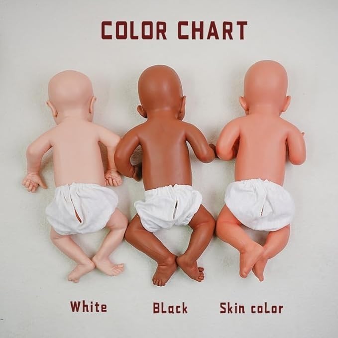 18” Silicone Sleeping Newborn Doll Full Body 1:1 Real Baby Ivory