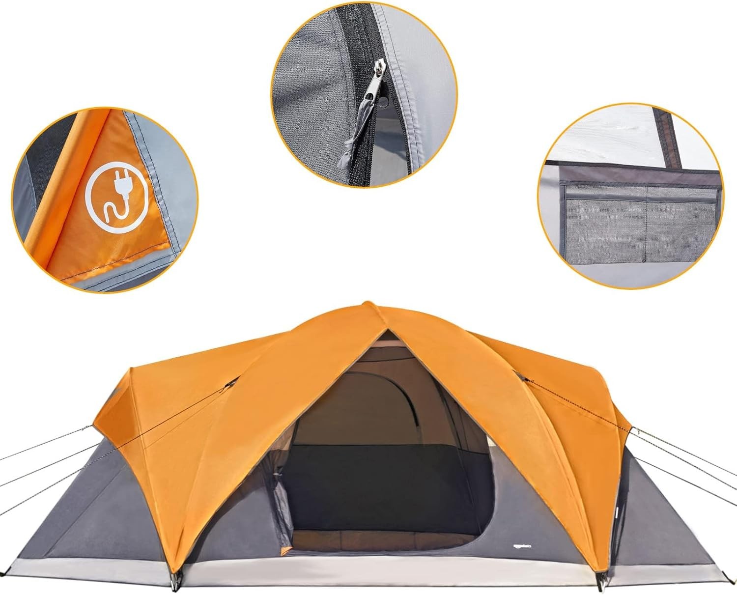 8 Person Dome Camping Tent Waterproof 3 Season Family