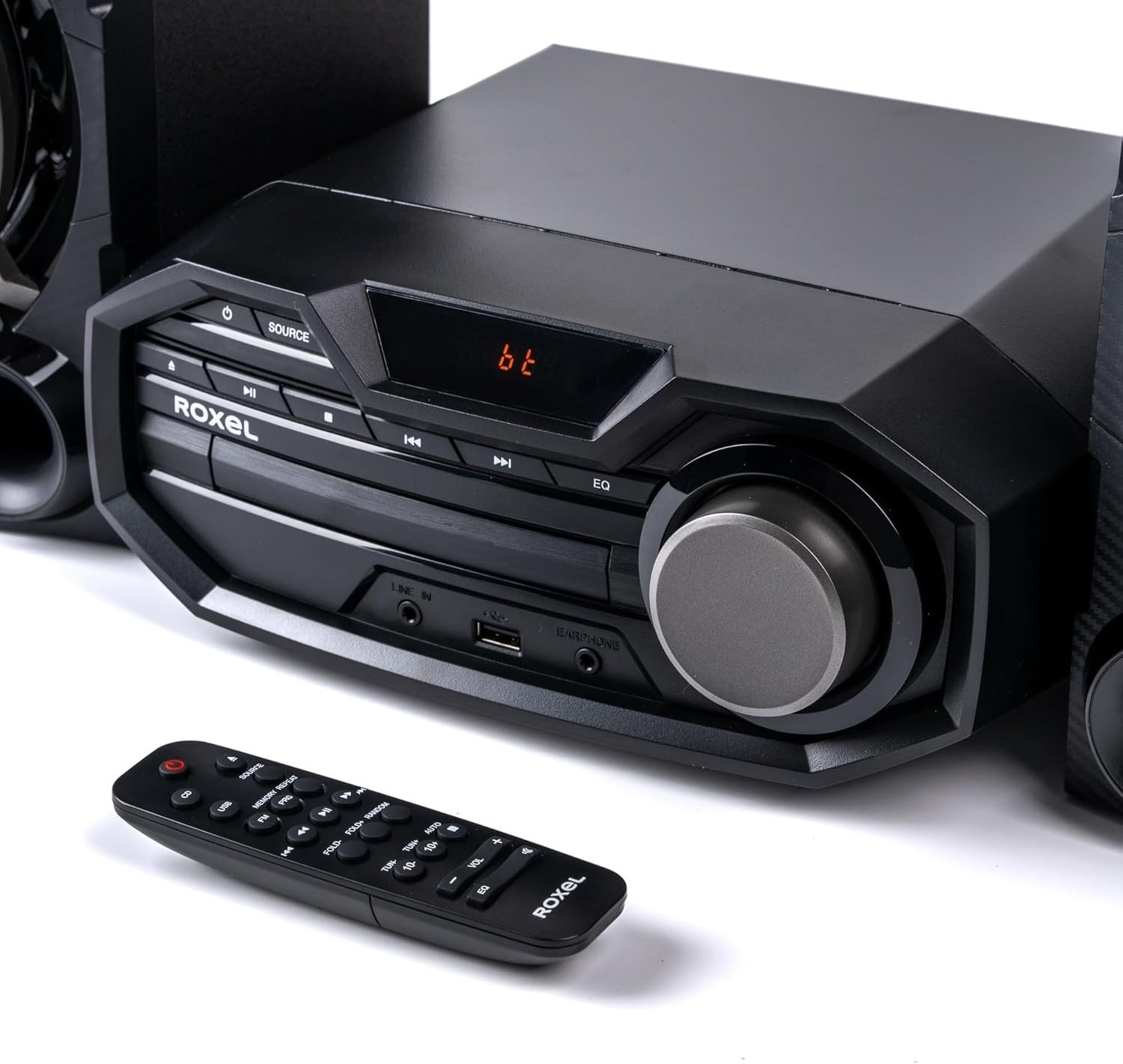 100W Mini Hi-Fi System | Bluetooth, CD, FM Radio, USB MP3, AUX, Remote Control