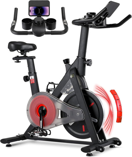 Magnetic Resistance Indoor Cycling Bike Quiet Spin Bike LCD Display Adjustable