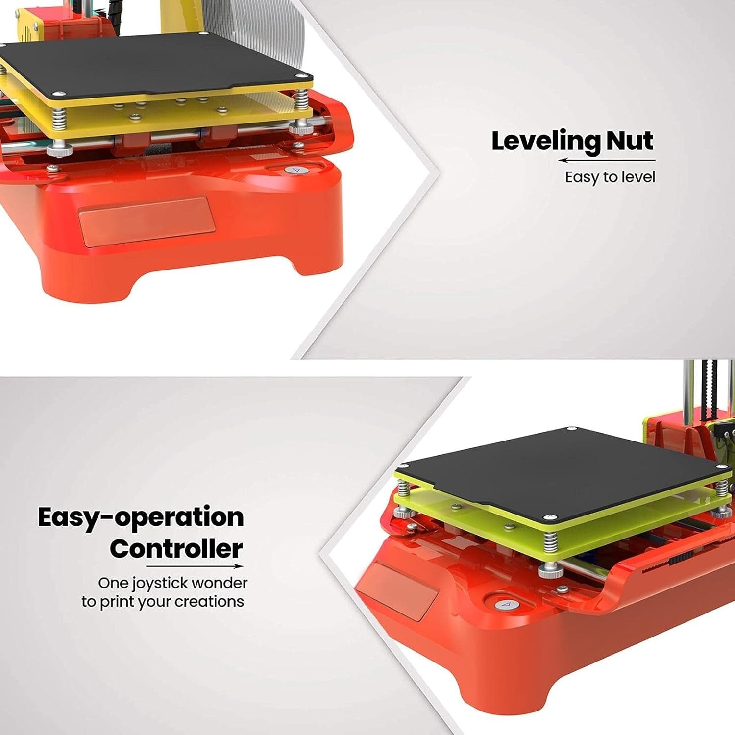 Mini 3D Printer for Kids Beginners Quiet Desktop PLA Easy Use