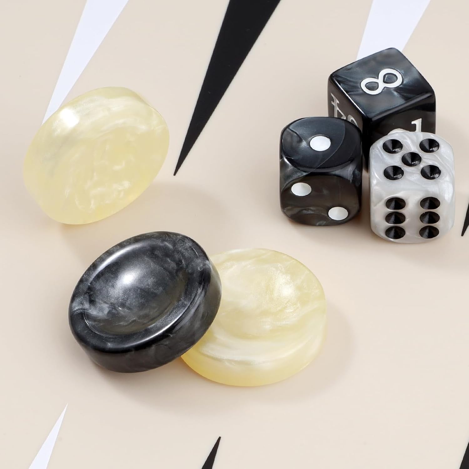 Silicone Backgammon Set Foldable Travel Board Game Carry Bag 2 Players