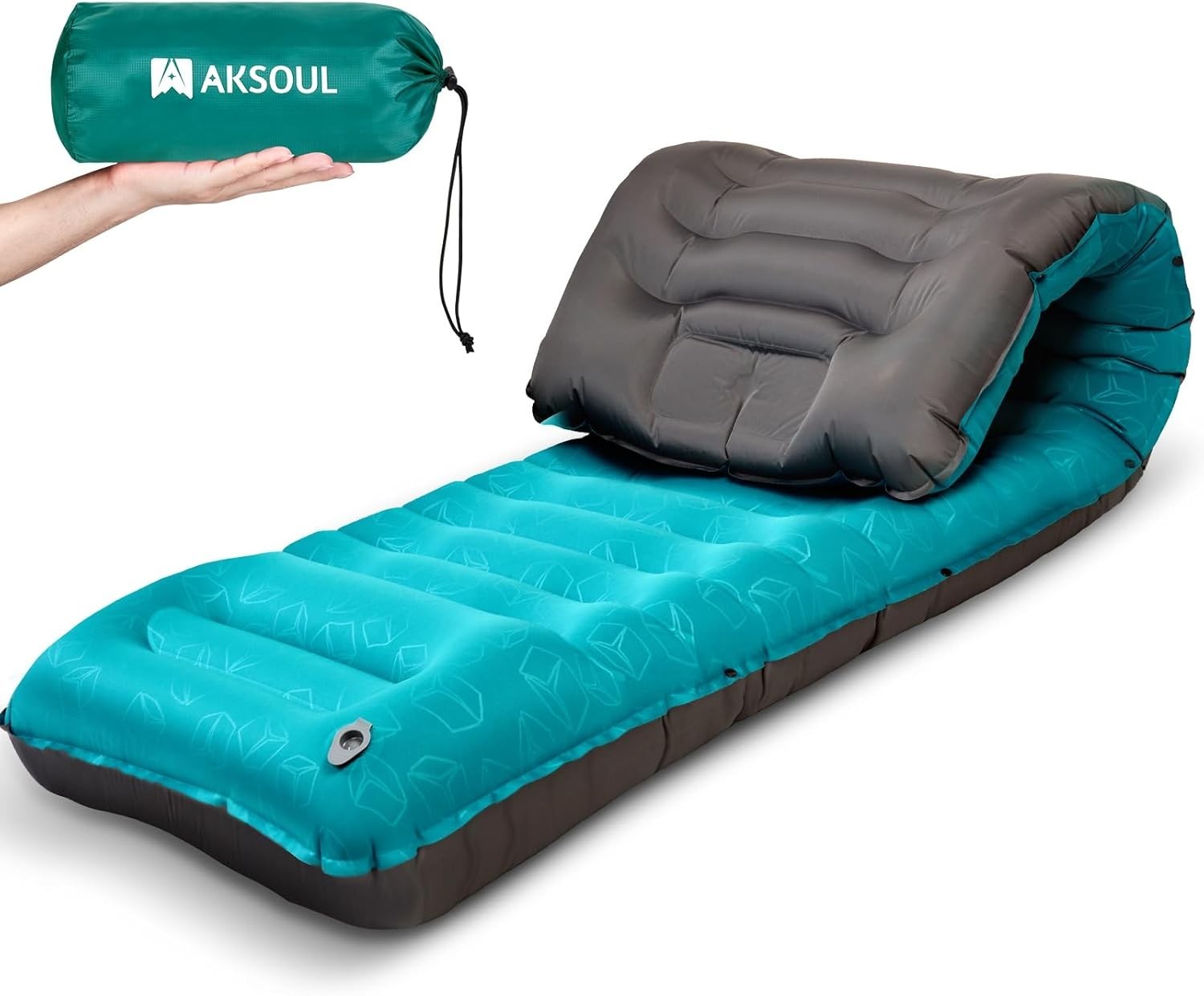 Extra Thick Self-Inflating Camping Mat 12CM Pillow Waterproof Lightweight