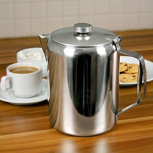 Stainless Steel Coffee Teapot 3L Mirror Finish Catering Tea Server