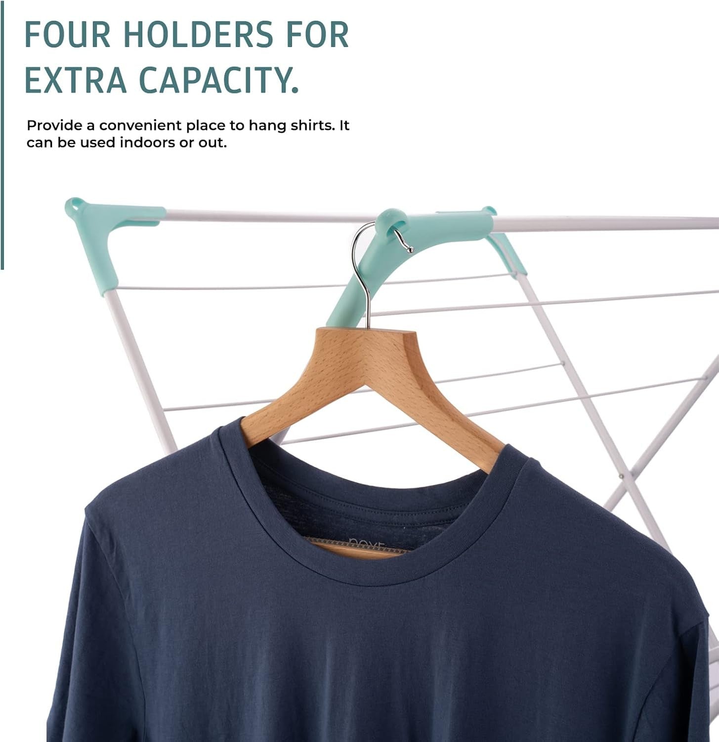 3 Tier Clothes Folding Laundry Drying Rack Indoor Outdoor Space Saving