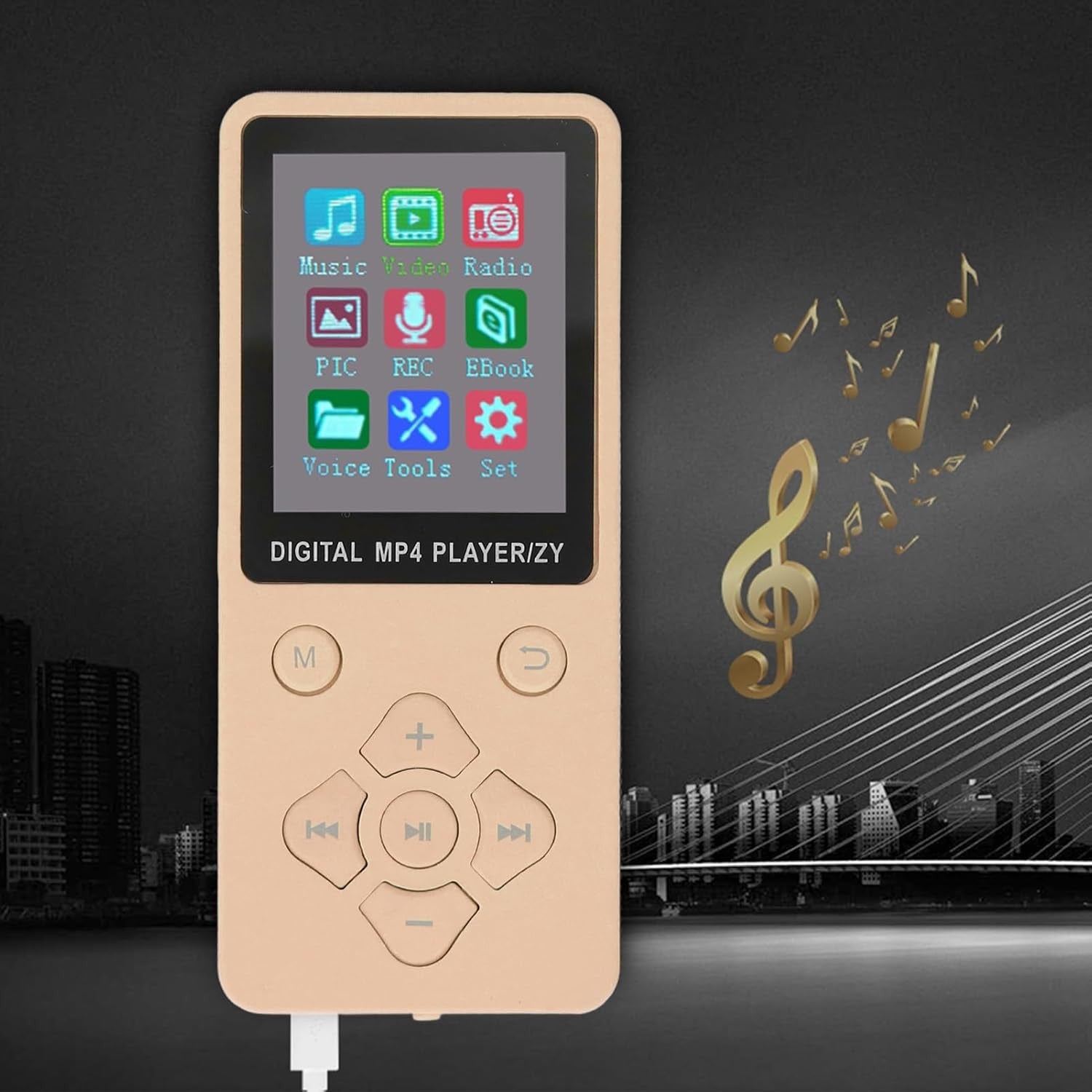Bluetooth 5.0 16GB MP3 & MP4 Player w/ 1.8″ Color Screen, FM & Recorder