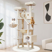 180cm Cat Tree Tower Large Multi Level Scratching Post Condo Hammock
