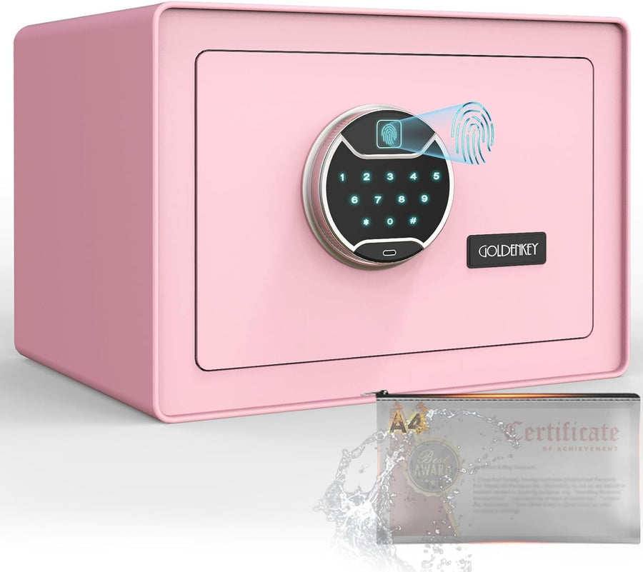 1.2 Cu Ft Fingerprint Safe Box Biometric Fireproof Document Security