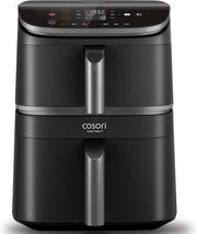 10.8L Dual Air Fryer Tower Stacked 3-Layer Cooking Energy Saving Rapid Heat