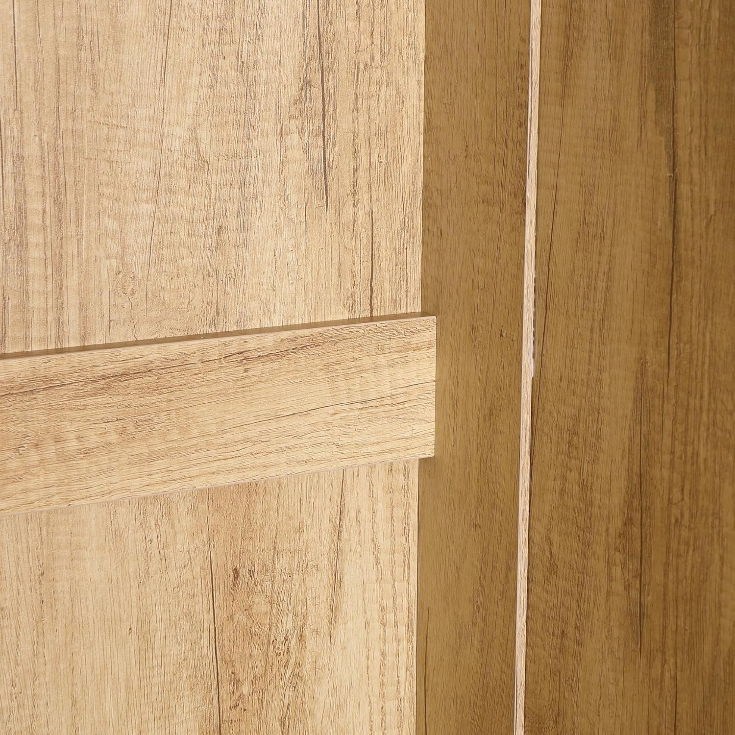Double Wardrobe with Drawers & Rail Bedroom Storage Cabinet Oak