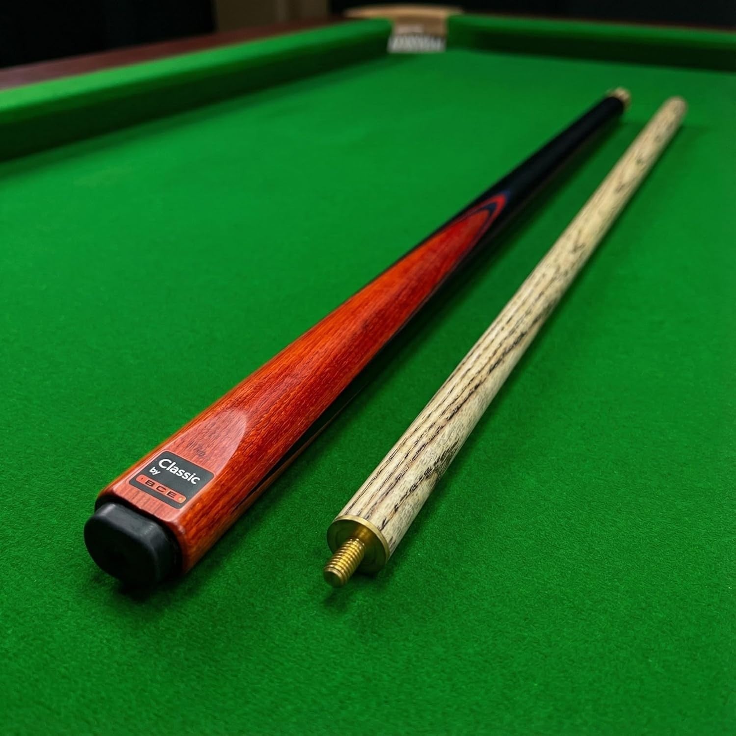 145cm 2 Piece Ash Snooker Cue 9.5mm Tip Classic Four Point
