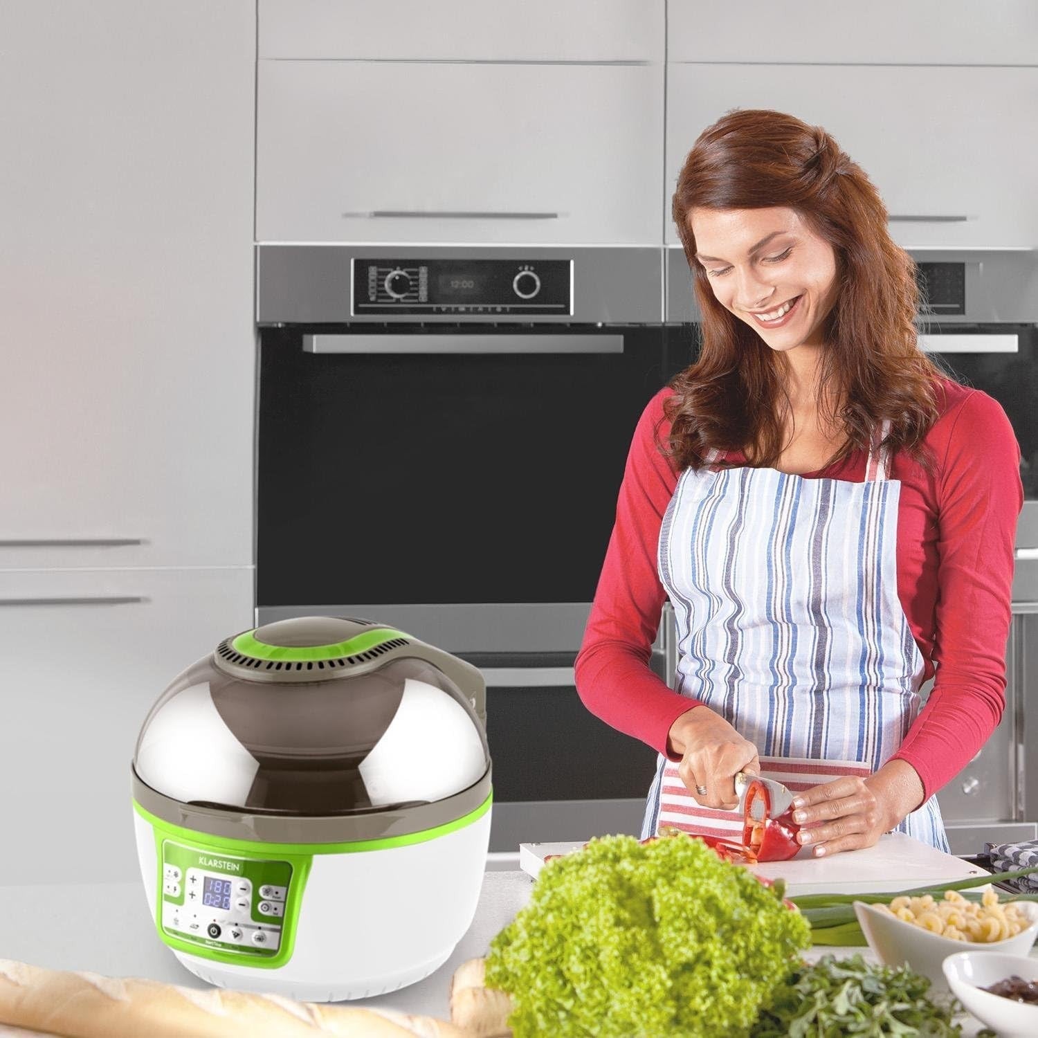 Hot Air Fryer Oven 9L Oil Free Infrared Heating 1400W Healthy Cooking
