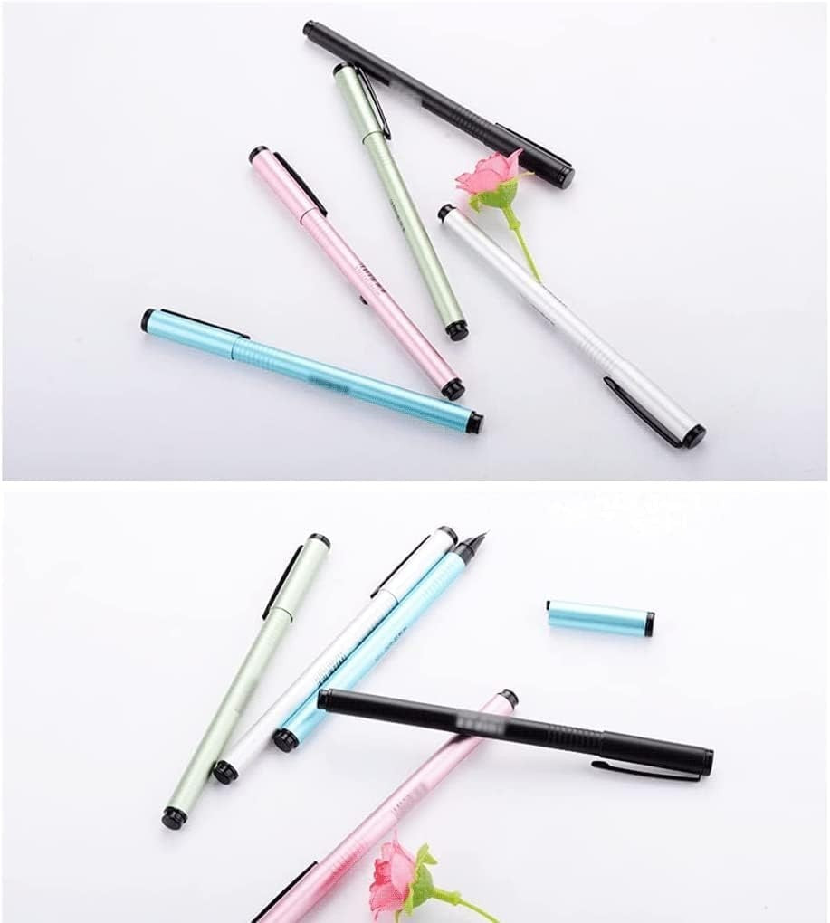 Blue Fountain Pen Fine Nib 0.38mm Smooth Writing Executive Calligraphy