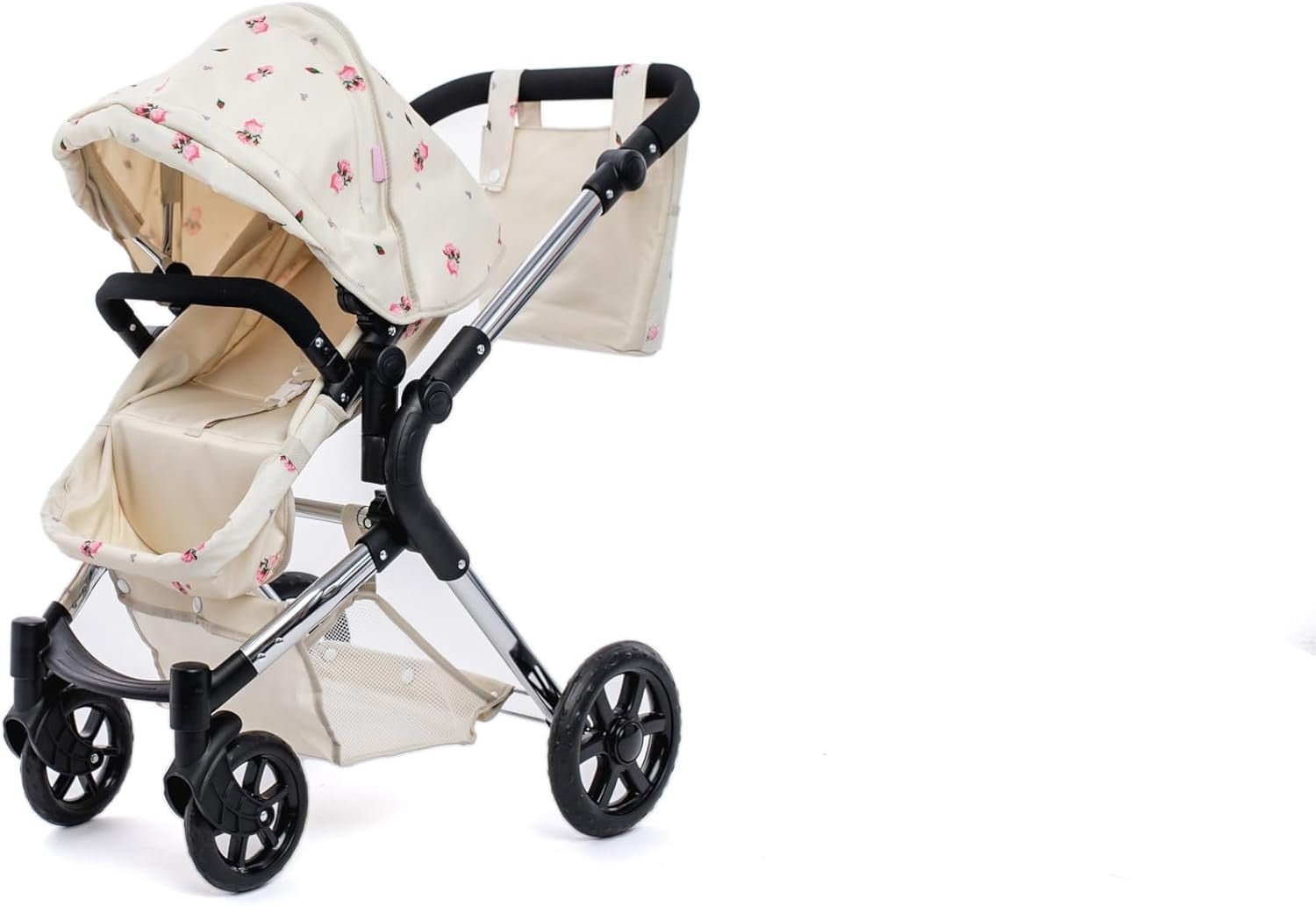 2in1 Dolls Pram Pushchair Carrycot Adjustable Handle Foldable Age 3-9