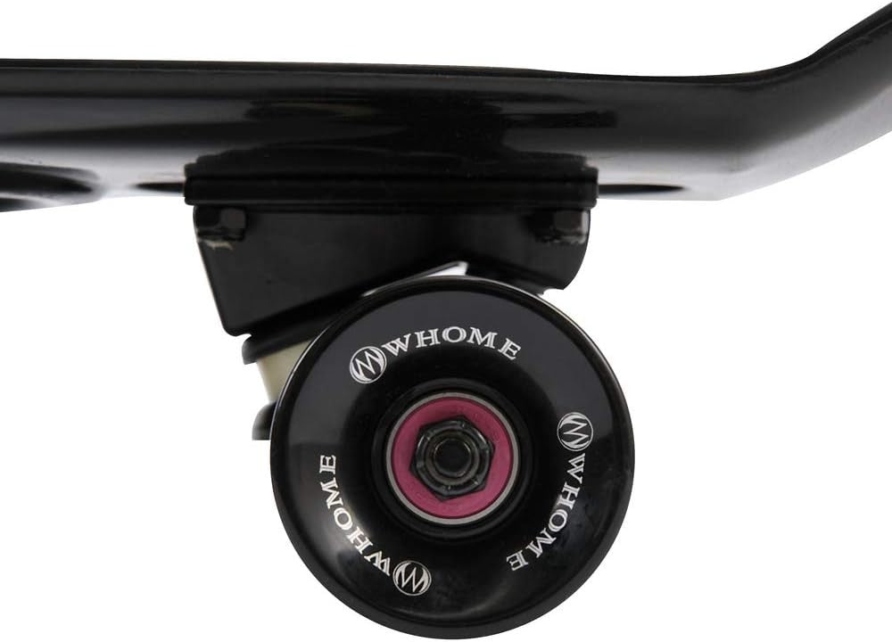 27" Cruiser Skateboard Black Plastic Deck ABEC-9 Bearings