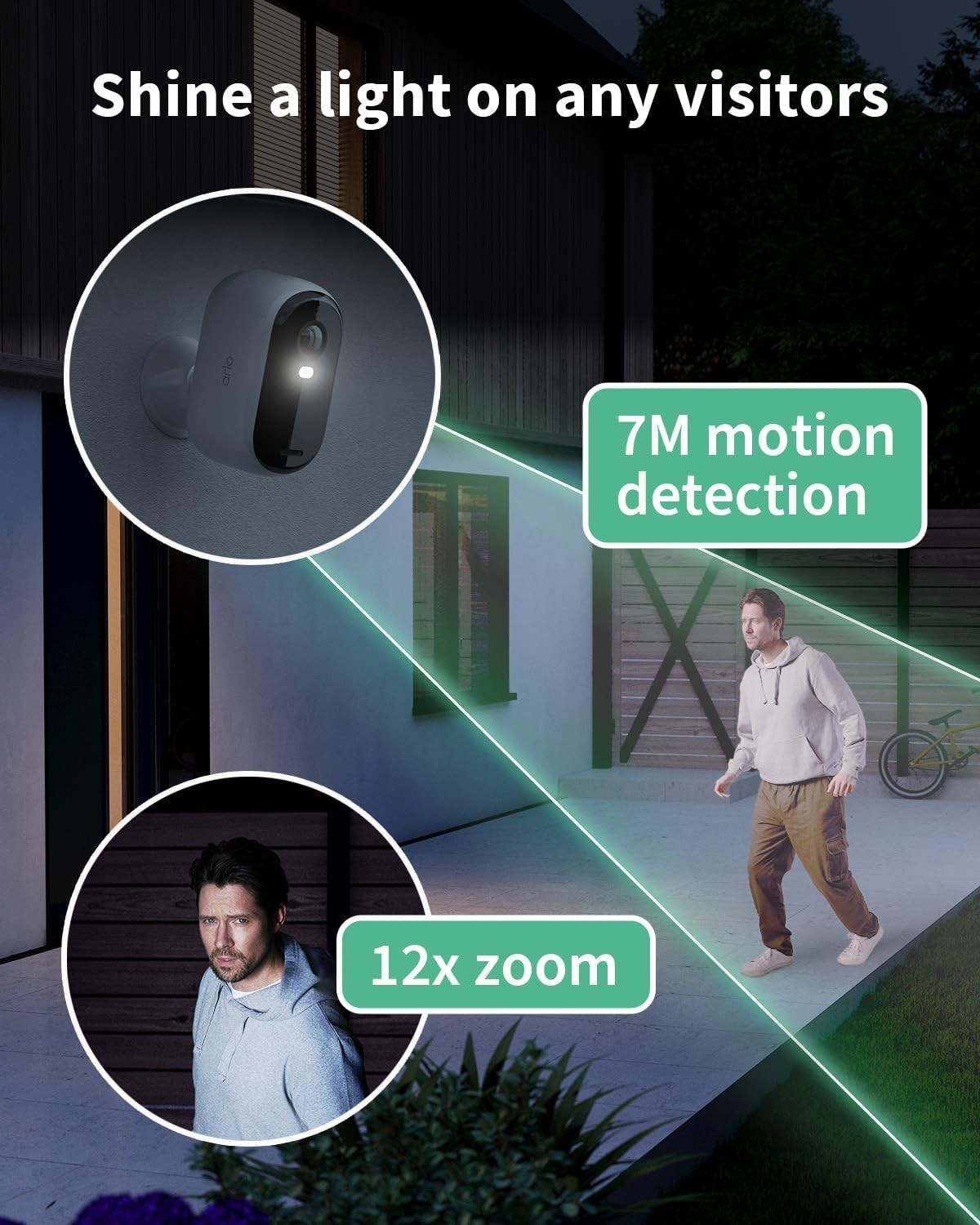 2 Pack 2K Wireless Security Camera XL Battery Outdoor Night Vision