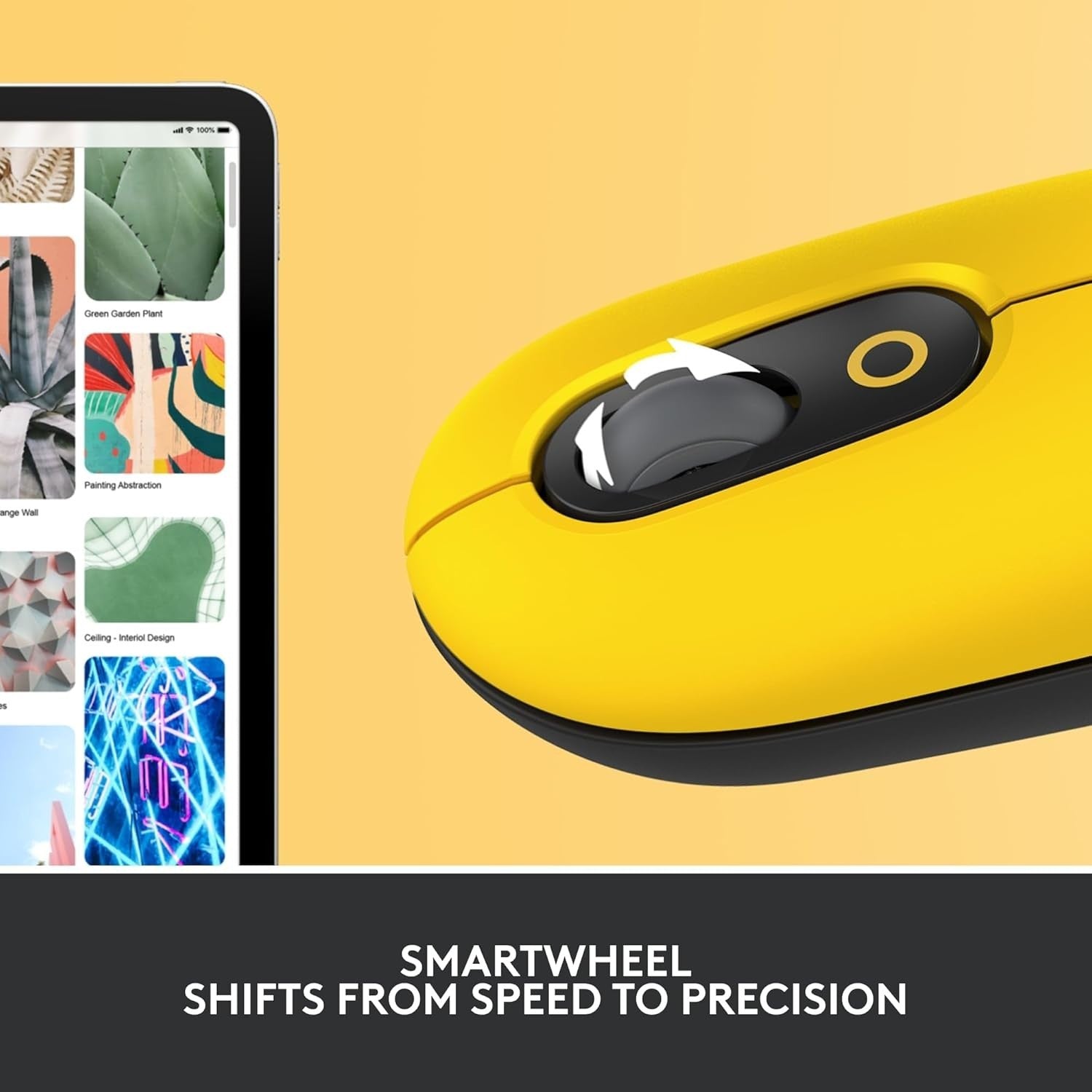 Compact Wireless Bluetooth Mouse Silent Click Emoji Button