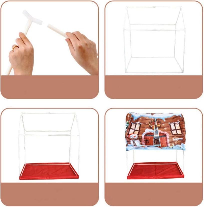 Kids Pop Up Play Tent Indoor Outdoor Christmas Playhouse Foldable