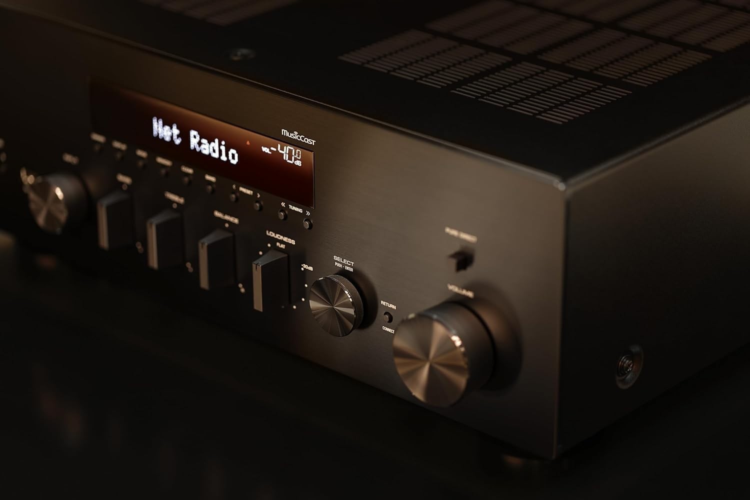Network Receiver Yamaha RN600A MusicCast Wi-Fi Bluetooth AirPlay2 Streaming Amp