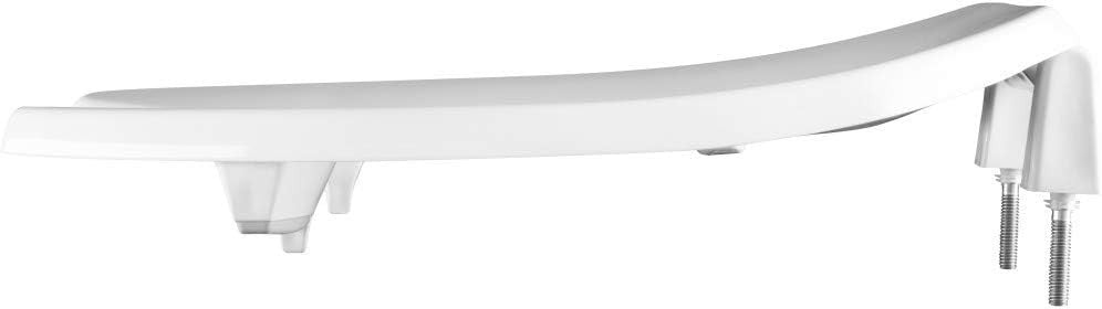 Raised Toilet Seat 2-Inch White Plastic Open Front Elongated