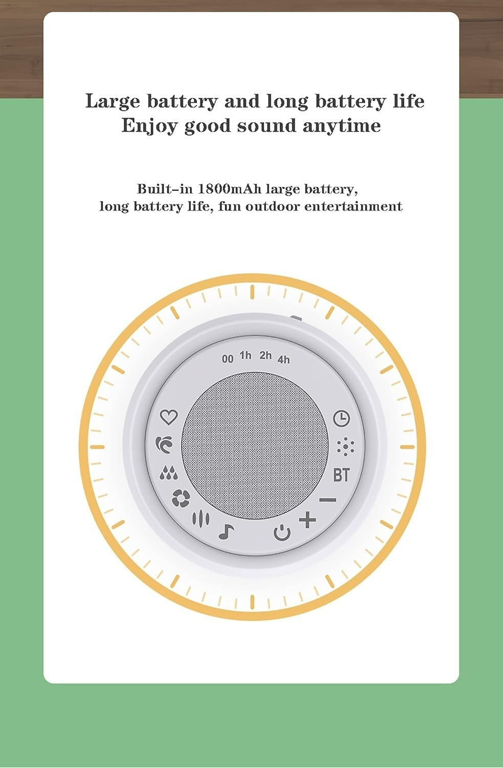 White Noise Sound Machine with 20 Soothing Sounds, Timer & Portable