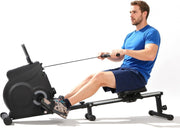 Foldable Magnetic Rowing Machine Dual-Action Row & Pedal 8-Level Quiet Rower