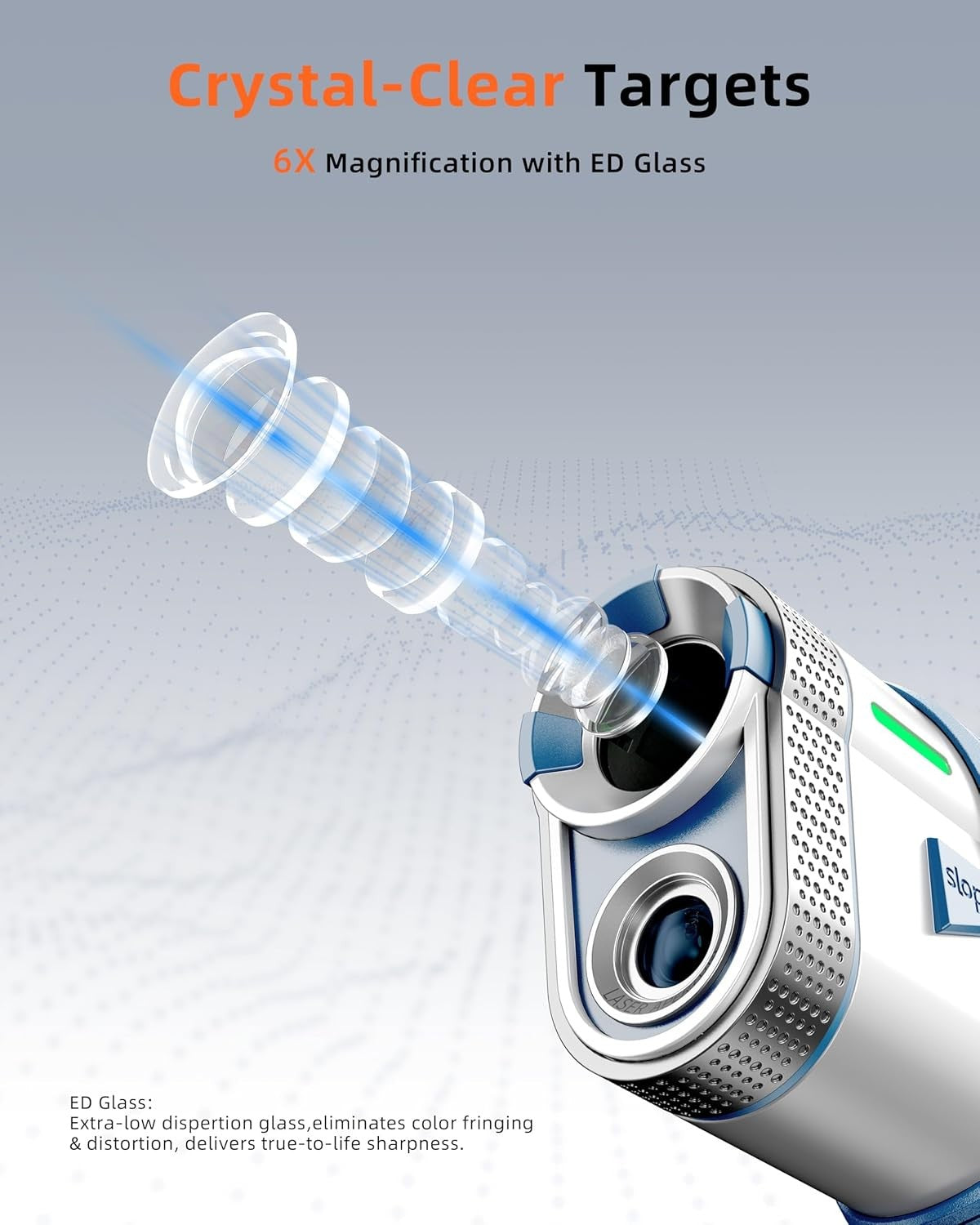 Golf Rangefinder with Slope 800Y Flag Lock Vibration Magnetic Rechargeable